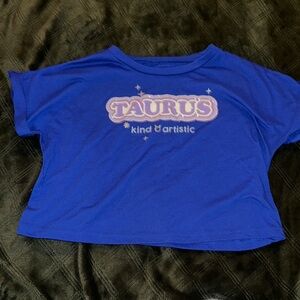 Blue Taurus Kids T-Shirt